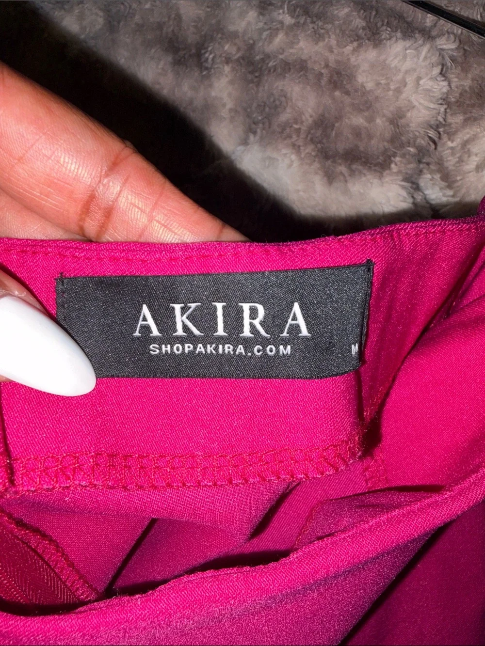 Fuchsia Asymmetrical Skort Shorts